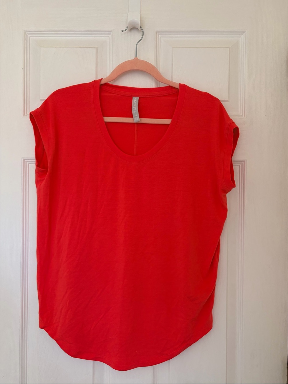 Athleta Bright Red Scoop Neck Tank